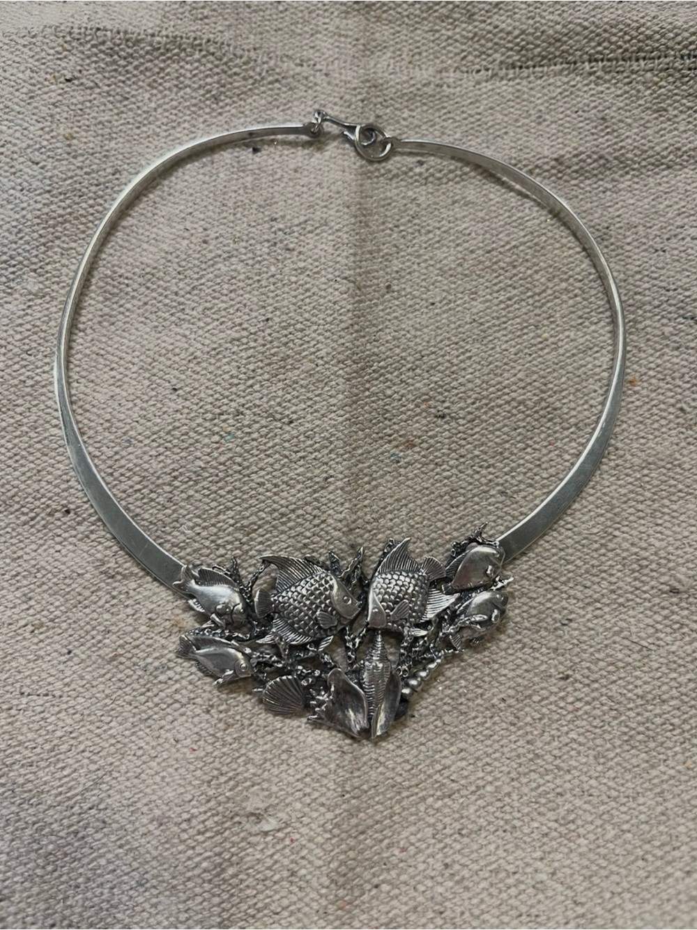 Sterling Silver Kabana Reef Choker Necklace